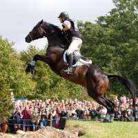 Jessie and Exponetial at the Burghley Cottesmore Leap
